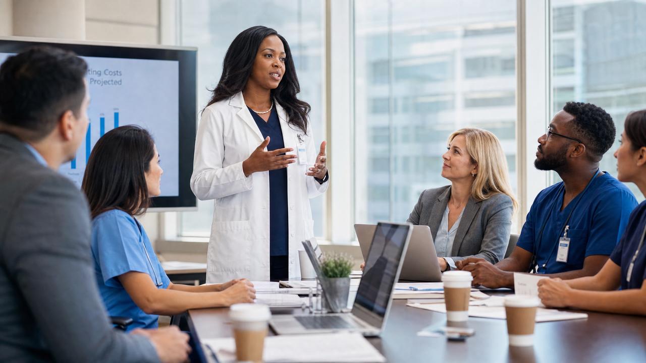 Healthcare team meeting